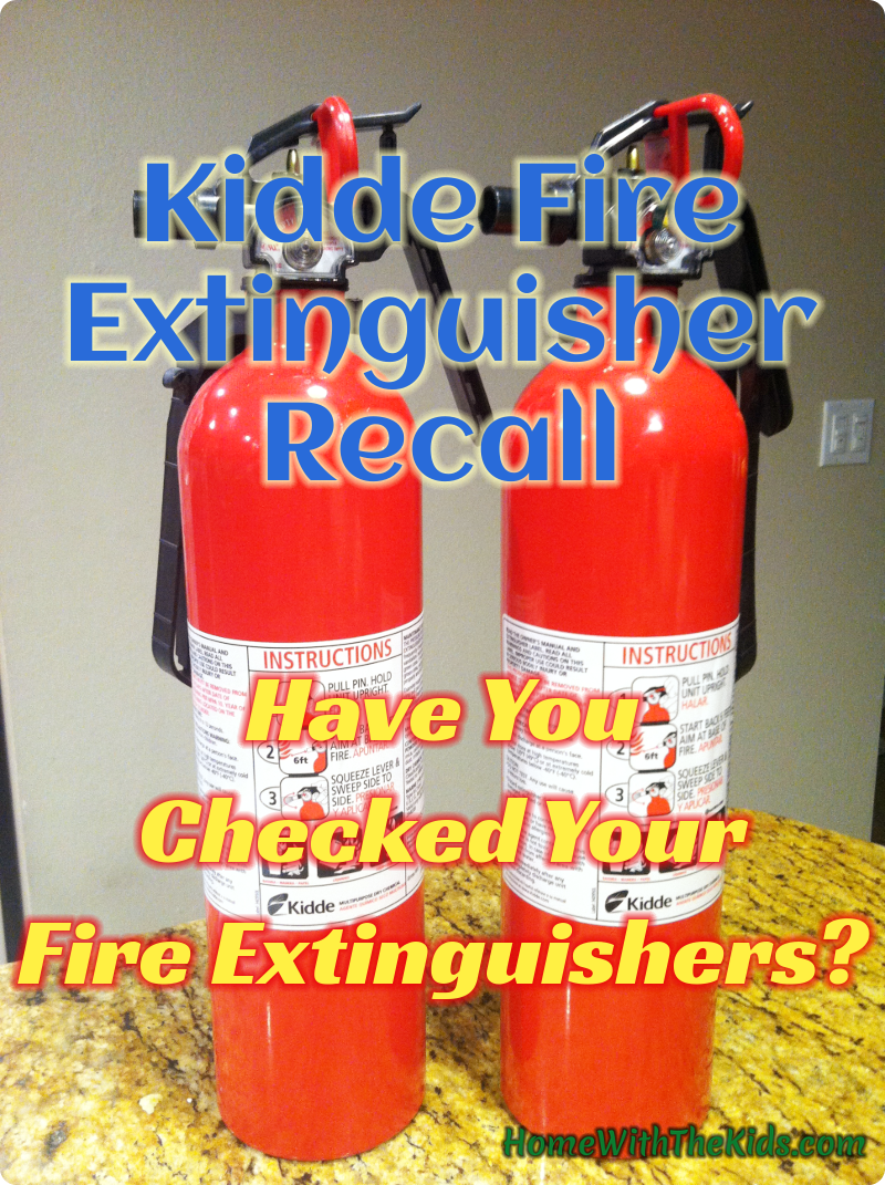 kidde fire extinguisher recall instructions