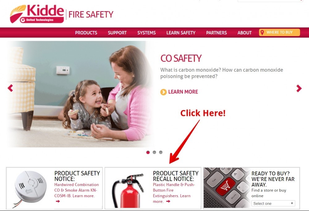kidde fire extinguisher recall instructions
